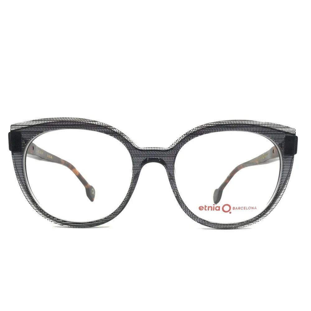 Etnia Barcelona Eyeglasses Frames TAT BKHV Black Havana Brown Cat Eye 51-17-140